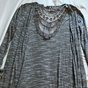 Grey ambiance cardigan